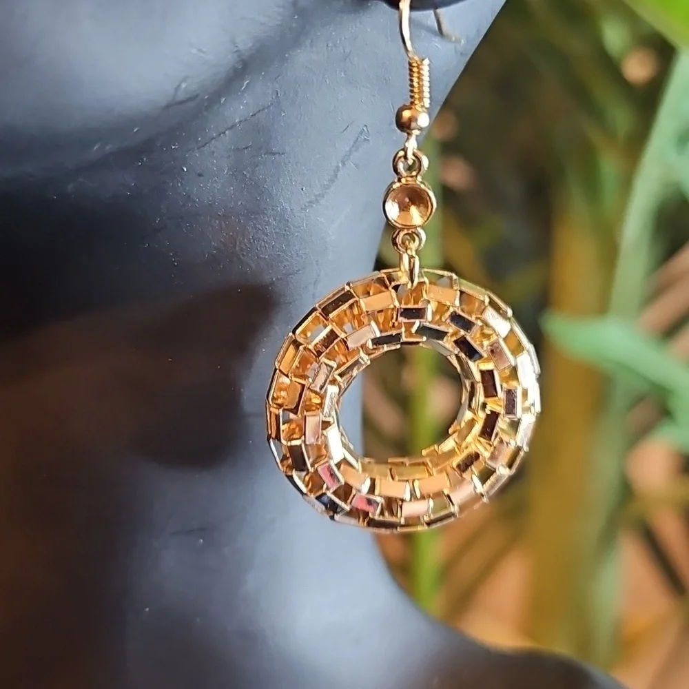 Elegant Gold  Hoop Earrings